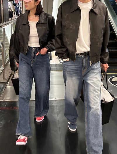 必買 Miu風 復古刷色雙拉鍊皮外套 （男女款）8