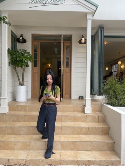 新沙洞小姐姐 抓皺日常 排釦開衫8