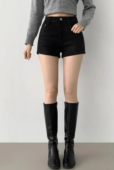 韓國 豐胯 女團 彈性熱褲 S-2XL 豐胯墊可拆19