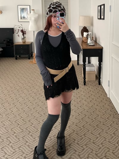 Bloom 針織繞脖 花瓣洋 層次搭配3