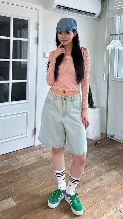 夏日必買百搭 五分牛仔褲1