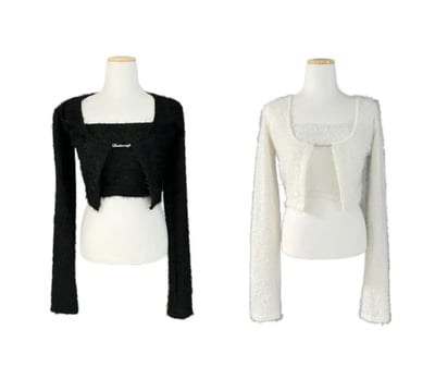 D 一字領兩件套3