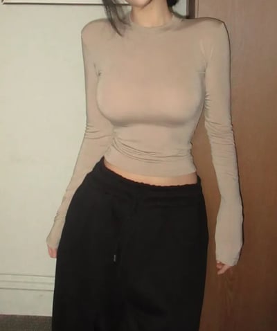 正韓春夏透氣（包色優惠） 寧寧T自帶沙漏腰 +薄長正肩12