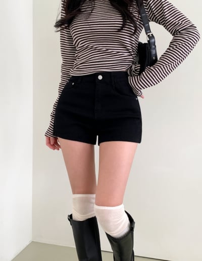 韓國 豐胯 女團 彈性熱褲 S-2XL 豐胯墊可拆9