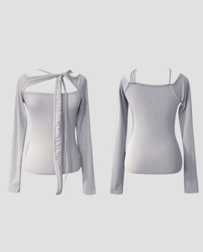 多ways 綁帶芭蕾 挖空T17