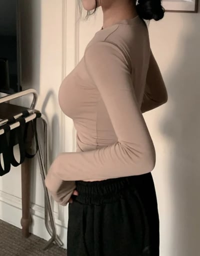 正韓春夏透氣（包色優惠） 寧寧T自帶沙漏腰 +薄長正肩11