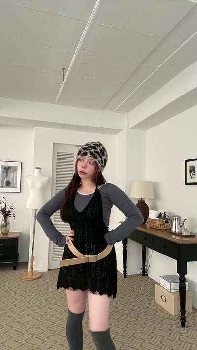 Bloom 針織繞脖 花瓣洋 層次搭配2