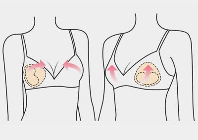 韓國 貼在衣物上的 外擴集中 胸貼20