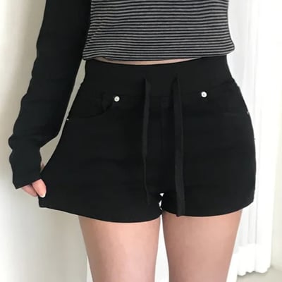 韓國 修飾小腹寬鬆緊 豐胯彈性短褲（墊可拆）S-2XL14