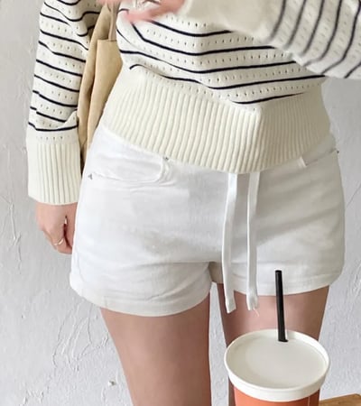 韓國 修飾小腹寬鬆緊 豐胯彈性短褲（墊可拆）S-2XL6