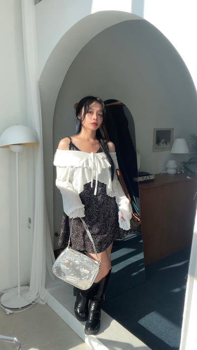 ROMANCE- 大荷葉邊浪漫 防曬罩衫上衣7