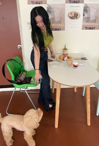 新沙洞小姐姐 抓皺日常 排釦開衫6