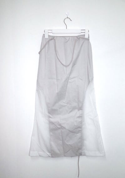 綁帶設計 拼接透膚開衩長裙6