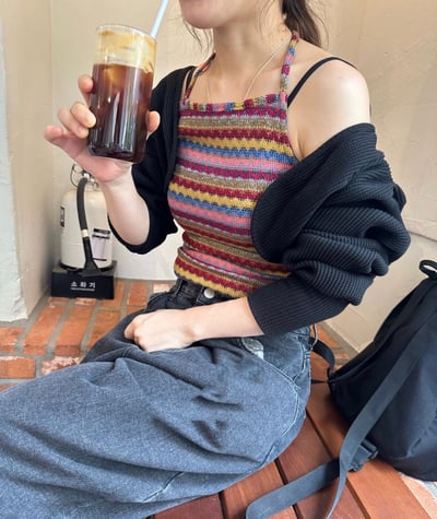 L 繞脖編織背心1