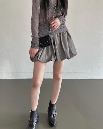 浪漫顯瘦 氣球褲裙(內裡安全褲)5