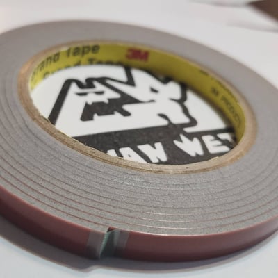 【冠威】厚款 3M 7120 VHB超強悍泡棉膠帶 3M雙面膠帶 汽機車改裝專用 【凹凸面專用】1