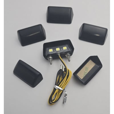 《冠威》水滴型 通用 牌照燈 牌照燈蓋 黏貼式 遮光罩3