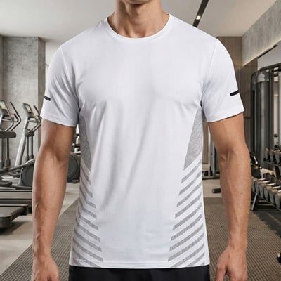 ~子甄彣璟~冰絲短袖 涼感速乾 運動短袖 T恤 訓練服 健身衣 跑步T恤 透氣短袖 男生運動衣 夏季運動服8