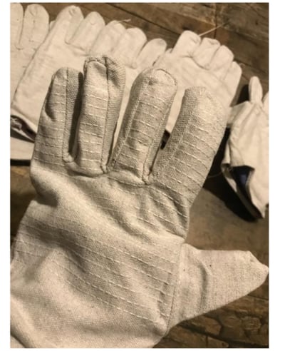 ~子甄彣璟~ 雙層全帆布手套 耐磨 工作手套 勞保手套 防護手套 24線加固 (1雙2只)2