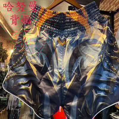 ~子甄彣璟~拳擊褲 貼布刺繡不脫落 拳擊短褲 跆拳褲 泰拳褲 散打褲 格鬥褲 搏擊褲 透氣排汗 短褲 運動褲 武術褲 訓練褲10