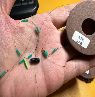 ~子甄彣璟~隱形斑點線組 釣魚線組 主線組 漁具 魚線 競技台 釣魚線 太空豆 八字環 鉛皮 漂座 鉛皮座10