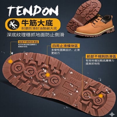 ~子甄彣璟~通過BSMI認證 專業電焊鞋 鋼頭安全鞋 防火花噴濺 防砸防刺穿 工作鞋 銲工鞋 勞保鞋15