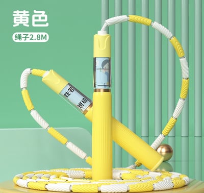 ~子甄彣璟~兒童竹節跳繩 健身運動 初學者 小學生 跳繩 體育用品 自由調節長度 體能訓練1