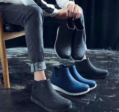 ~子甄彣璟~男潮時尚 雨鞋 雨靴 防水 防滑 釣魚鞋 工作鞋 沙灘鞋 休閒鞋 溯溪鞋 兩棲鞋 廚師鞋 鞋子 防水鞋1