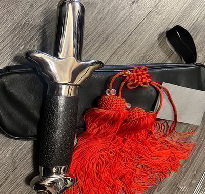 ~子甄彣璟~ 不銹鋼伸縮劍100公分 太極拳 武術用品 太極劍 功夫劍 武術劍 練功劍 玩具劍 晨練劍 表演劍 未開刃9