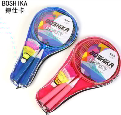 ~子甄彣璟~兒童羽毛球拍 戶外運動 露營 娛樂 體育用品 羽球拍套裝 親子遊戲 羽拍 背包袋3