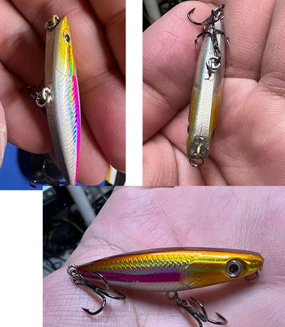 ~子甄彣璟~金頭粉線 微物之字狗 浮水小鉛筆 仿生餌 路亞餌 假餌 誘餌 擬餌 假魚 小魚 釣魚7