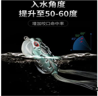 ~子甄彣璟~搖擺蟾 新款設計提升到50-60度 增加命中率 蟾蜍蛙-3D仿真雷蛙 青蛙 路亞餌 假餌 誘餌 仿生餌 擬餌 6
