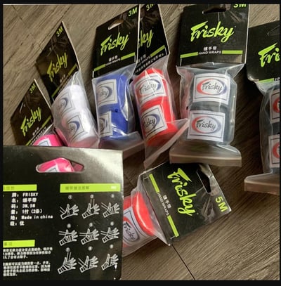 ~子甄彣璟~FRISKY 3米跟5米 彈力 拳擊 搏擊 散打 纏手帶 綁手帶 護手帶 繃帶 手綁帶 纏帶 泰拳 運動健身  4