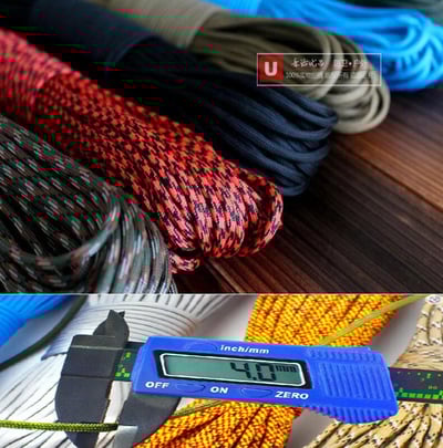 ~子甄彣璟~軍規品質 550磅七芯傘繩 高強度耐磨 4mm 戰術編織繩 DIY 露營 營繩 曬衣繩 救生繩索 7芯繩6