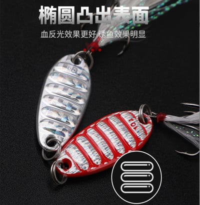 ~子甄彣璟~平振金屬亮片 全水域通殺 路亞餌 海釣餌 仿生餌 釣魚 路亞鐵片 假餌 鐵板亮片10