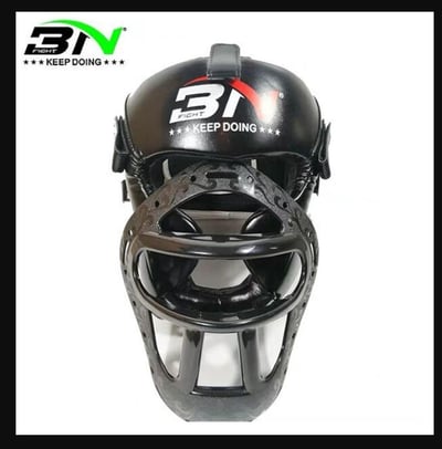 ~子甄彣璟~BN進口面罩頭盔 泰拳 跆拳道 搏擊全防護頭盔 護頭套 空手道 拳擊頭套 散打 練習護具 運動 格鬥頭套6