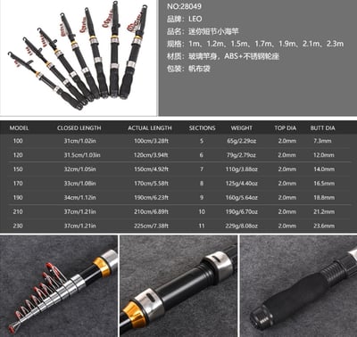 ~子甄彣璟~LEO 黑色超短小海竿 海竿 高碳素 遠投 海釣 拋竿 魚竿 遠投竿 釣魚竿 硬調 (不含捲線器)6