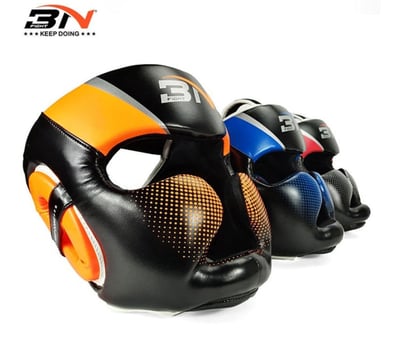 ~子甄彣璟~BN泰拳 跆拳道 全防護頭盔 護頭套 空手道 拳擊頭套 散打 訓練帽 練習護具 運動頭套 拳館 成人兒童頭套1