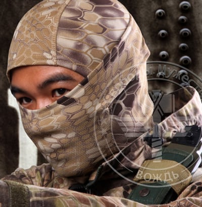 ~子甄彣璟~戰術頭套 響尾蛇蟒紋面罩 迷彩面罩 忍者頭套 CS頭套 野戰 叢林戰 自行車 腳踏車 機車防曬 防風 防寒7