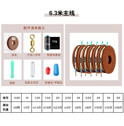 ~子甄彣璟~隱形斑點線組 釣魚線組 主線組 漁具 魚線 競技台 釣魚線 太空豆 八字環 鉛皮 漂座 鉛皮座5