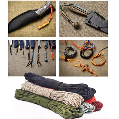 ~子甄彣璟~軍規品質 550磅七芯傘繩 高強度耐磨 4mm 戰術編織繩 DIY 露營 營繩 曬衣繩 救生繩索 7芯繩11