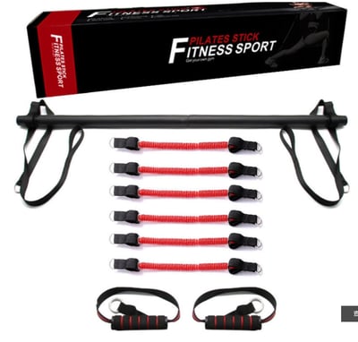 ~子甄彣璟~升級款 專業六管 普拉提棒 健身棒 力量訓練 彈力帶 瑜伽 臂力器 拉力器 阻力帶 拉力繩 健身 瑜珈 運動3