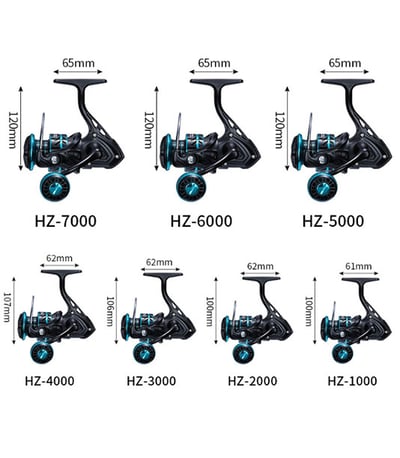 ~子甄彣璟~HZ系列 EVA握丸 全金屬漁線輪 魚輪 紡車輪 漁輪 捲線器 高精度大卸力 釣魚 海釣 漁具4