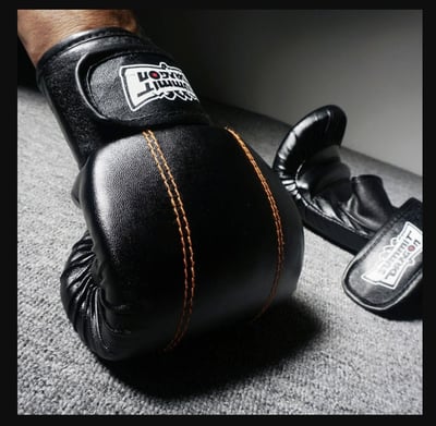 ~子甄彣璟~summitdragon 半指拳套 黃線露拇指拳擊手套 散打手套 搏擊格鬥拳套 沙包 沙袋打擊訓練 武術泰拳1