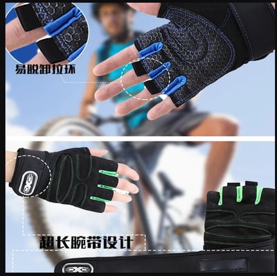 ~子甄彣璟~出清價-健身手套 騎行手套 健身 舉重 保護手腕 半指手套 護手腕 透氣 護腕 運動 騎車 拳擊 散打 搏擊6