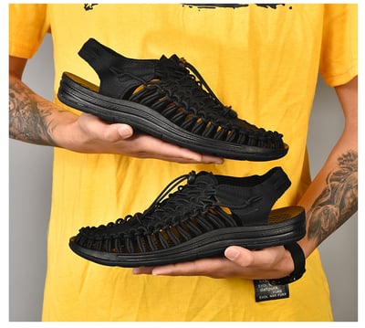 ~子甄彣璟~手工編織 時尚潮流 涼鞋 韓版 羅馬 拖鞋 沙灘鞋 運動鞋 透氣 休閒鞋 工作鞋 跑步鞋 登山鞋 慢跑鞋1