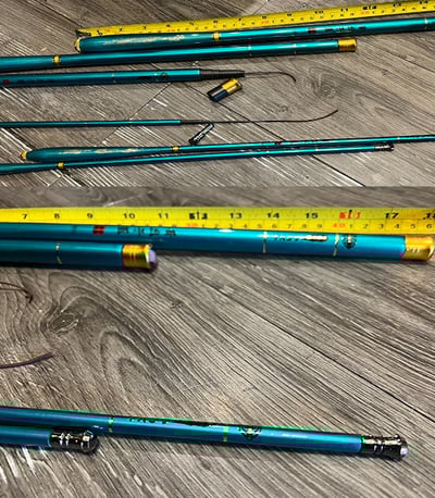 ~子甄彣璟~青出於藍 碳素超硬28調 短竿 方便攜帶 小魚竿 手竿 竿子 溪流 池塘 釣魚 竿子2