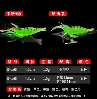 ~子甄彣璟~4公分模擬路亞草蝦 蝦子 漁具釣具垂釣 海釣 釣魚 溪釣 假餌 路亞餌 仿生餌 小蝦6
