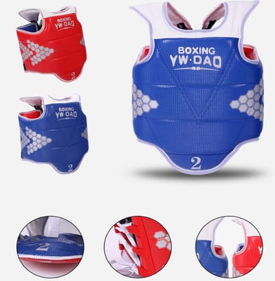 ~子甄彣璟~跆拳道護胸 競技護具 護胃 背心 散打 拳擊 護甲 格鬥練習 運動防具 泰拳 散打 拳擊 搏擊訓練9