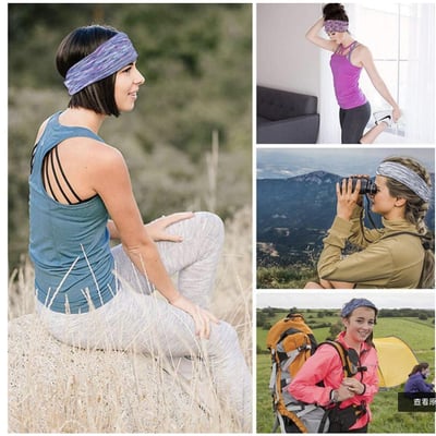 ~子甄彣璟~Ｂ57-交叉頭帶 吸汗 止汗 頭帶 運動汗帶 束髮圈 髮帶 毛巾 髮帶 頭巾 跑步 慢跑 瑜珈 健身 運動頭巾 9